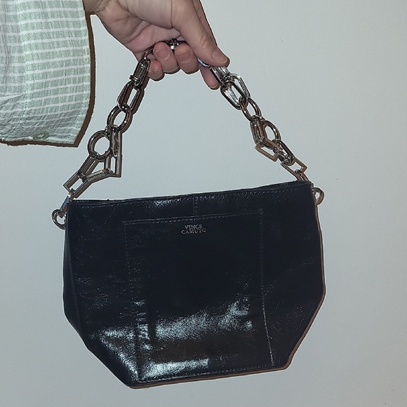 Vince Camuto Handbags - Vince Camuto Black Chain Handle Bag